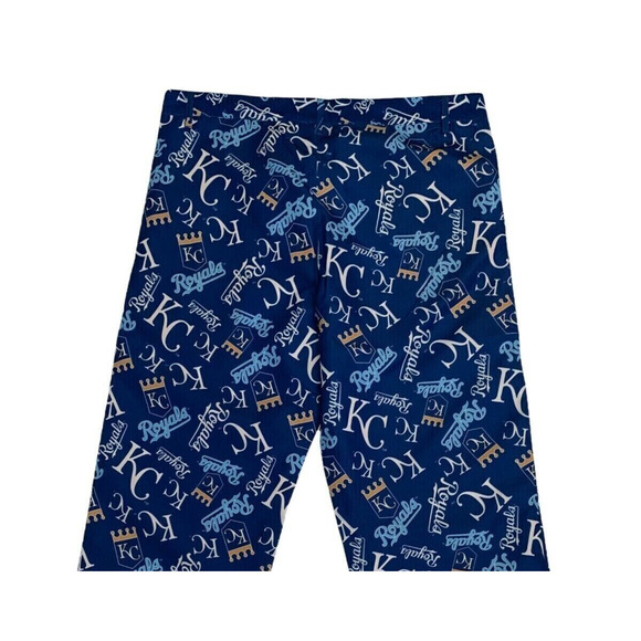 MLB Men's Size 46 Kansas City Royals MLB Baseball All Over Print Adult Pants - Picture 9 of 9
